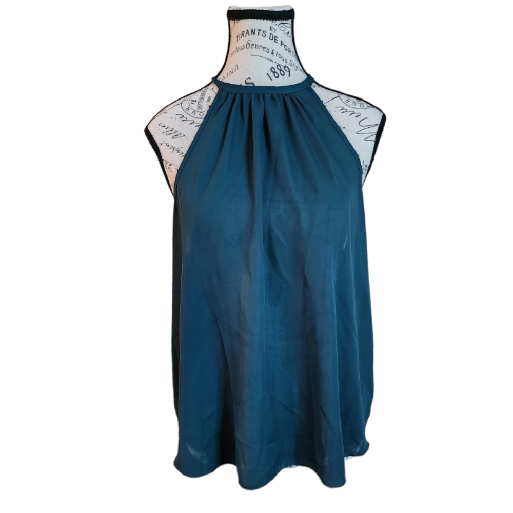 Windsor Blue Racerback Tank Top Size Small - Picture 1 of 4